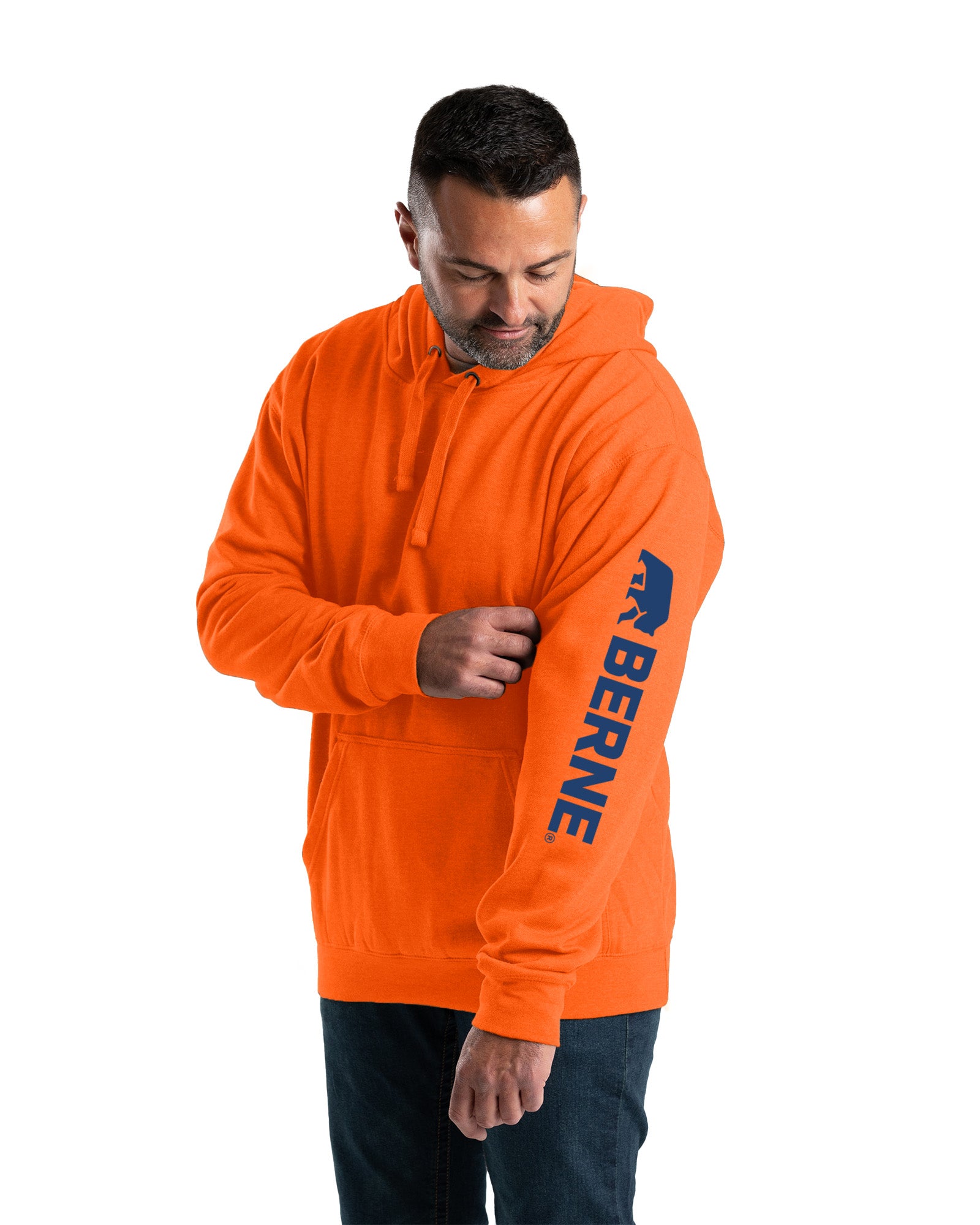 Men's Signature Sleeve Hooded Pullover Berne Apparel