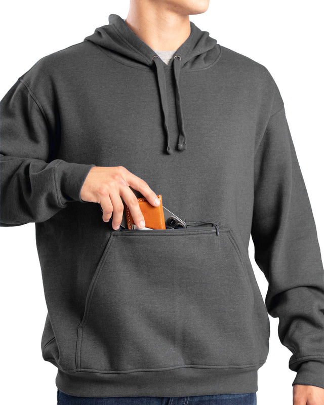 SP418GPH Heritage Zippered Pocket Hooded Pullover Sweatshirt