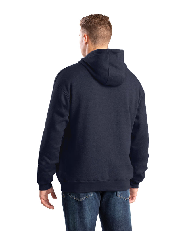 SP418NV Heritage Zippered Pocket Hooded Pullover Sweatshirt