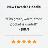 Men's Zippered Pocket Hooded Pullover Sweatshirt
