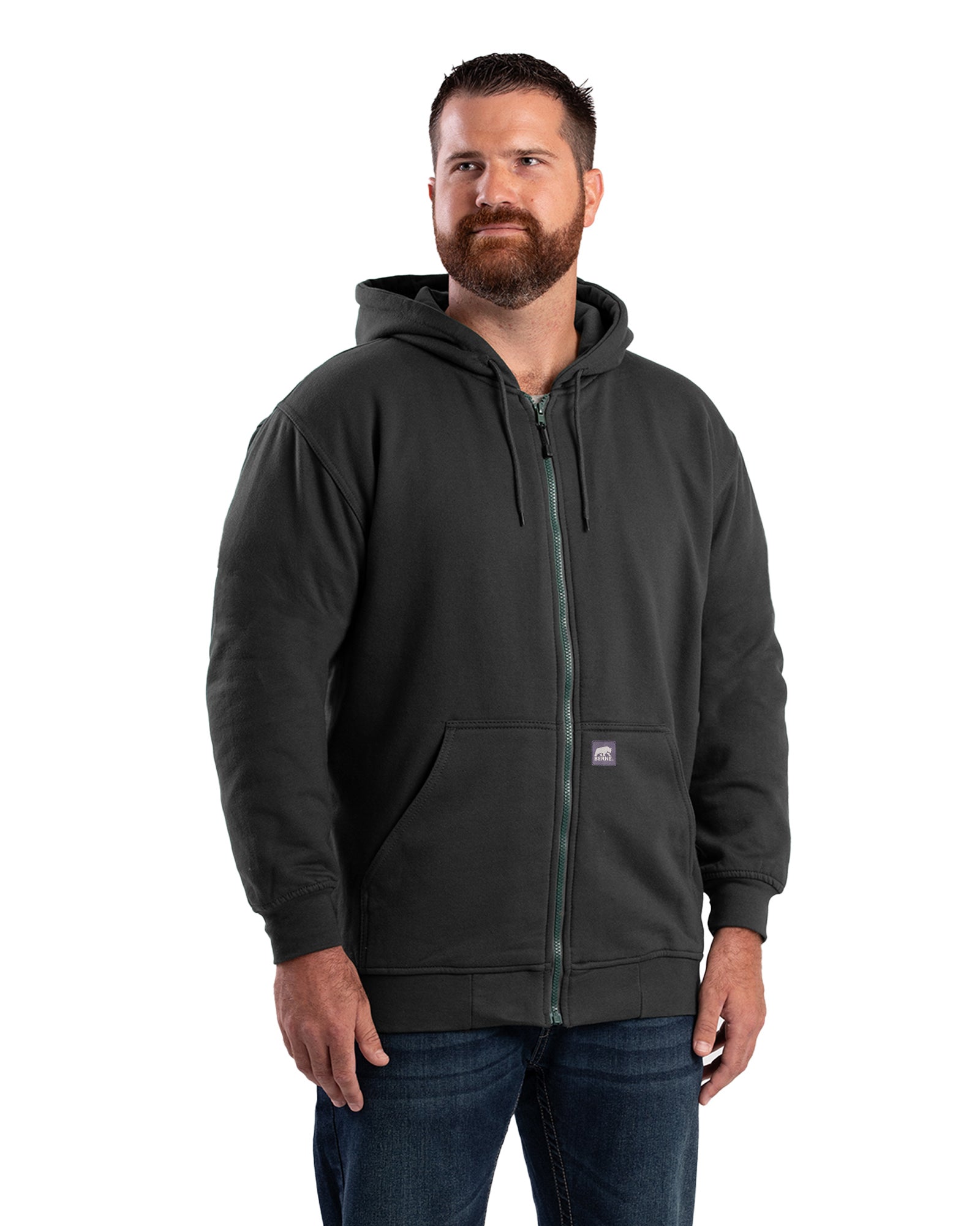 SZ101BK Heritage Thermal-Lined Full-Zip Hooded Sweatshirt