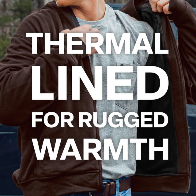 Heritage Thermal-Lined Full-Zip Hooded Sweatshirt