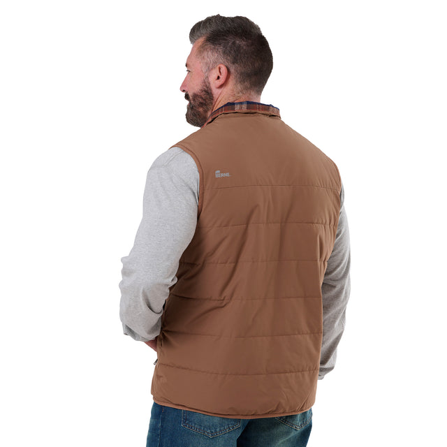 Channel Quilt Ripstop Flannel-Lined Vest