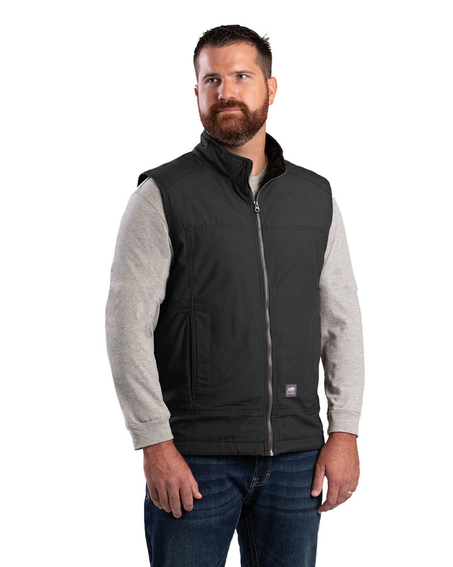 V817BK Heartland Fleece-Lined Ripstop Vest