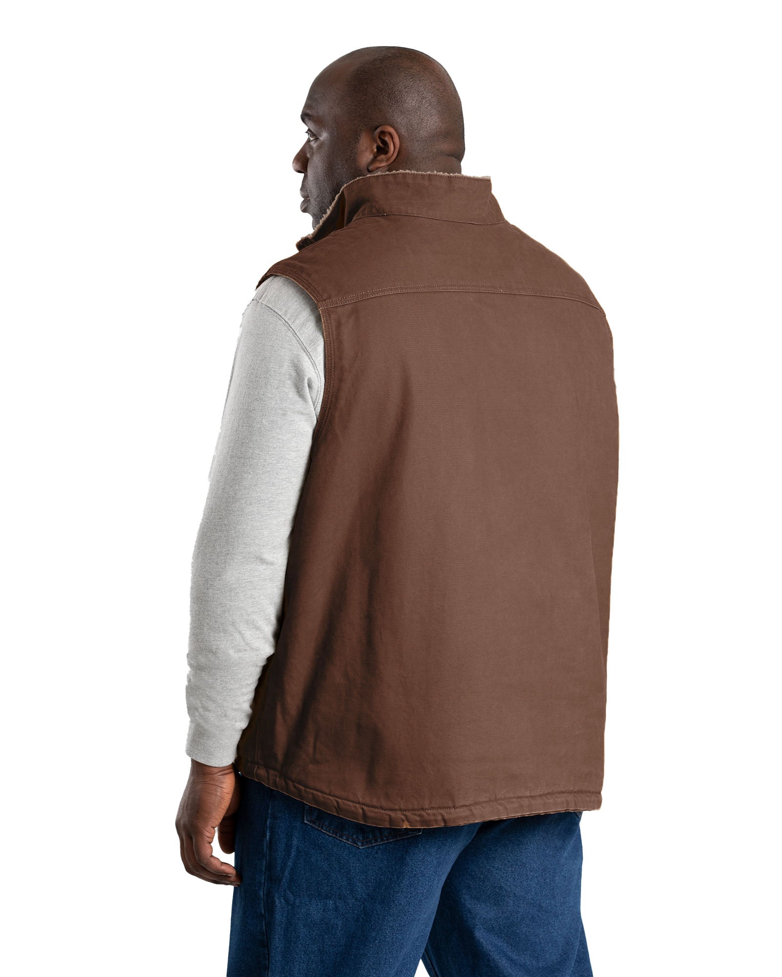 Heartland Sherpa-Lined Washed Duck Vest