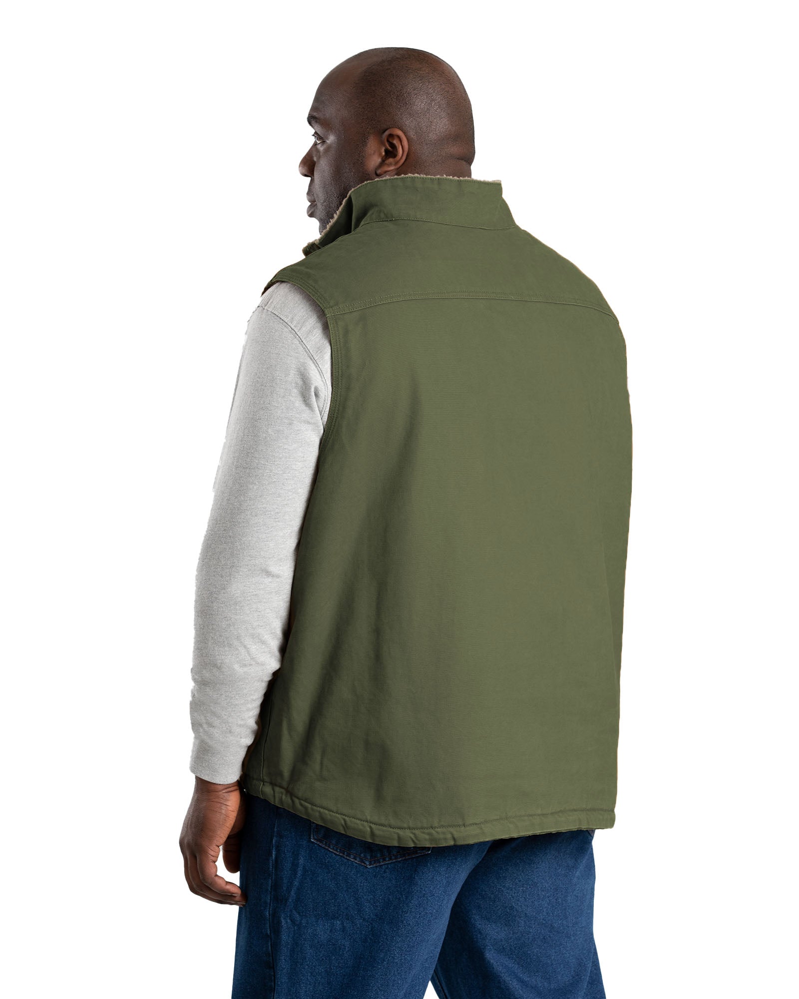 Heartland Sherpa-Lined Washed Duck Vest