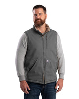 Heartland Sherpa-Lined Washed Duck Vest