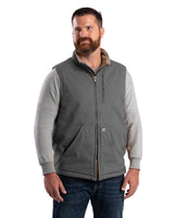 V818BB Heartland Sherpa-Lined Washed Duck Vest