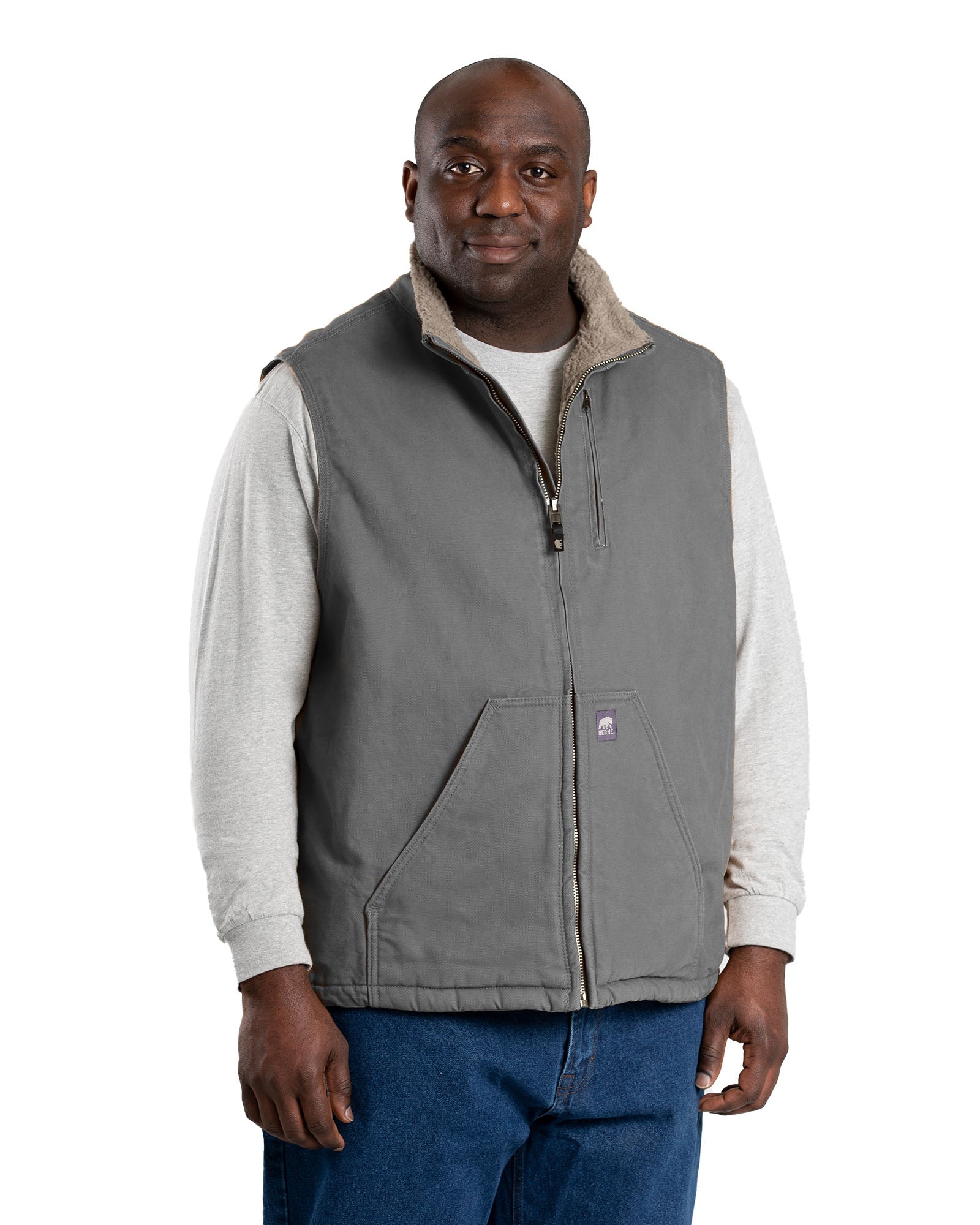 Sherpa vest with outlet hood