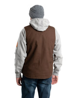 VW531BB Heartland Sherpa-Lined Washed Duck V-Neck Vest