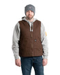 VW531BB Heartland Sherpa-Lined Washed Duck V-Neck Vest