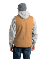 VW531BD Heartland Sherpa-Lined Washed Duck V-Neck Vest