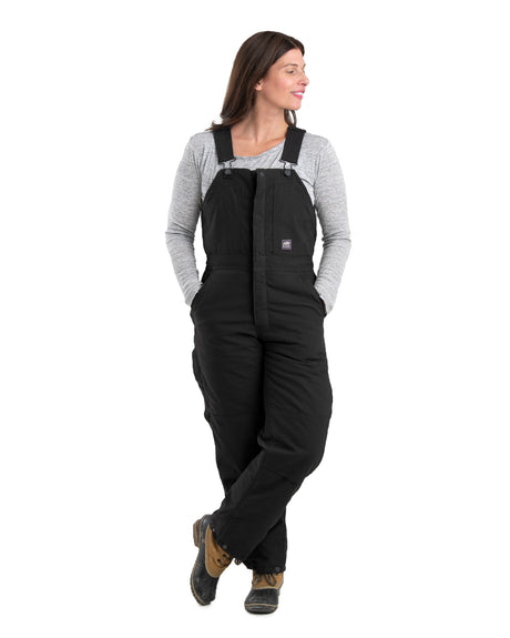 WB515BK Women's Softstone Duck Insulated Bib Overall