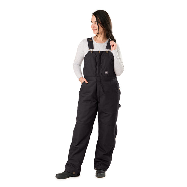 WB515BK Women's Softstone Duck Insulated Bib Overall