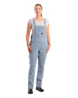 WB924HS Women's Vintage Washed Flex Hickory Stripe Bib Overall