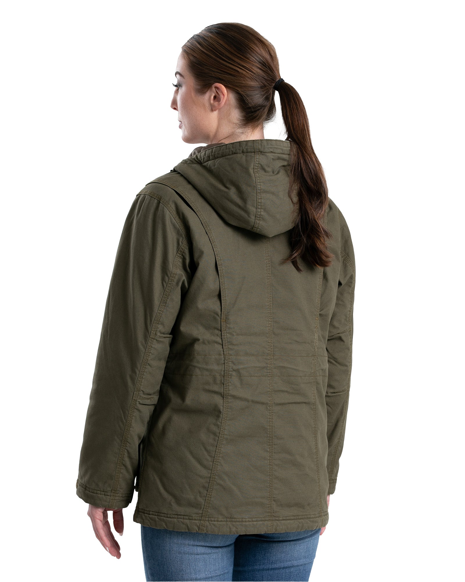パーティを彩るご馳走や Duck Washed Softstone Women's Utility Apparel Berne – Coat ジャケット・アウター