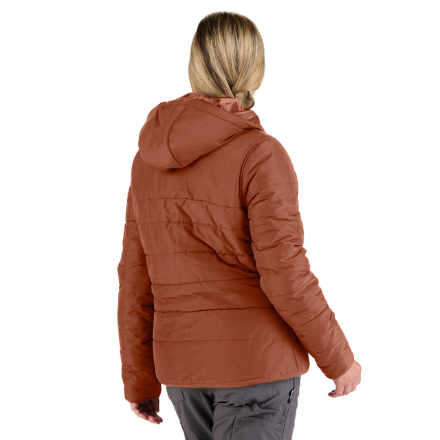Women’s Channel Quilt Ripstop Hooded Jacket