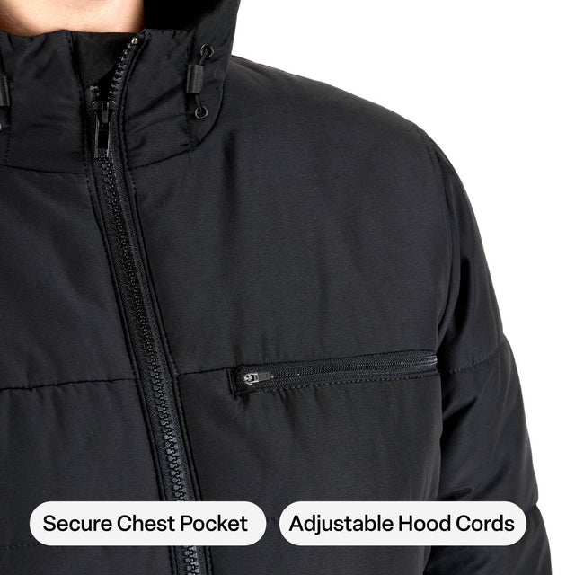 Women’s Channel Quilt Ripstop Hooded Jacket