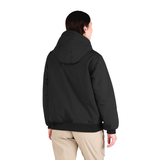 WHJ27BK Women's Flex Nylon Hooded Active Jacket