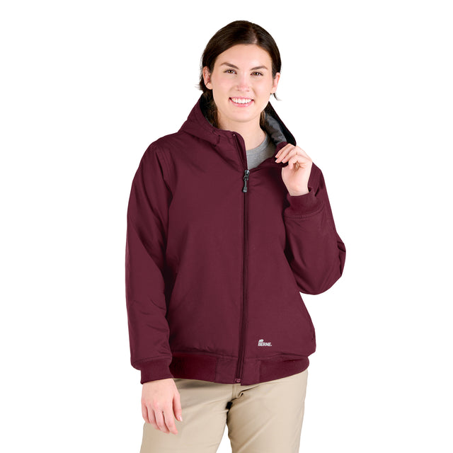 WHJ27BRG Women's Flex Nylon Hooded Active Jacket