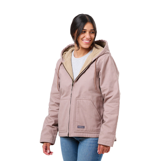 Women's Sherpa-Lined Duck Hooded Jacket