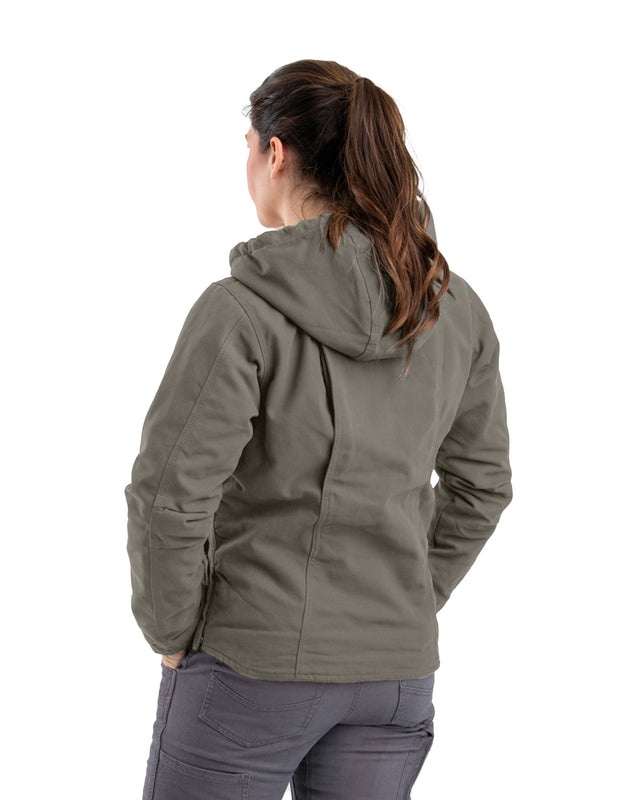 Women's Sherpa-Lined Duck Hooded Jacket