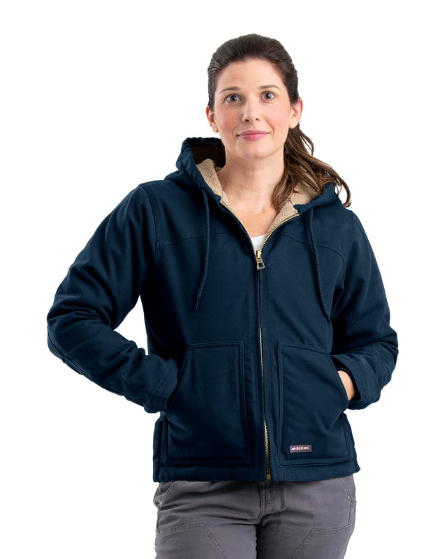 Women's Sherpa-Lined Duck Hooded Jacket