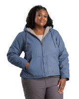 Women's Sherpa-Lined Duck Hooded Jacket