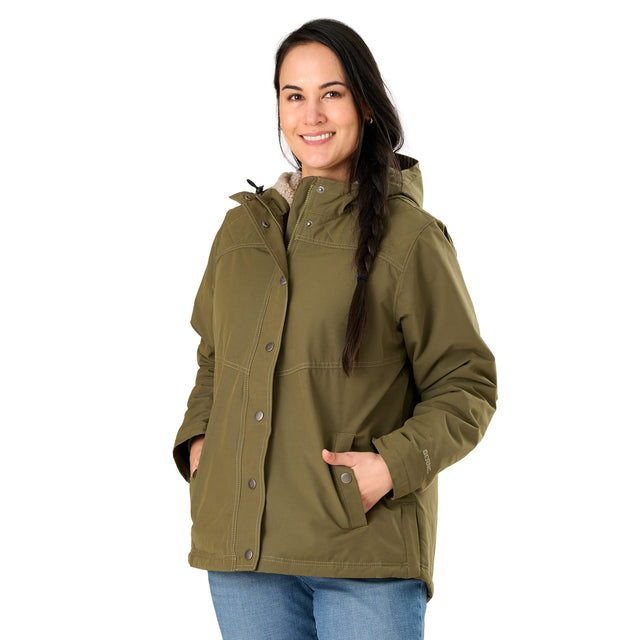 Women's Softstone Micro-Duck Hooded Coat