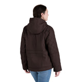 WHJ48DBN Women's Sherpa-Lined Twill Hooded Jacket