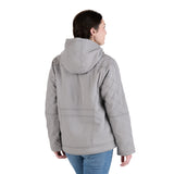 WHJ48SME Women's Sherpa-Lined Twill Hooded Jacket