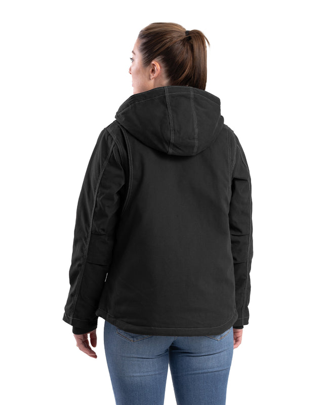 WHJ64BK Women's Softstone Duck Hooded Jacket