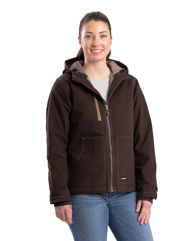 WHJ64DBN Women's Softstone Duck Hooded Jacket