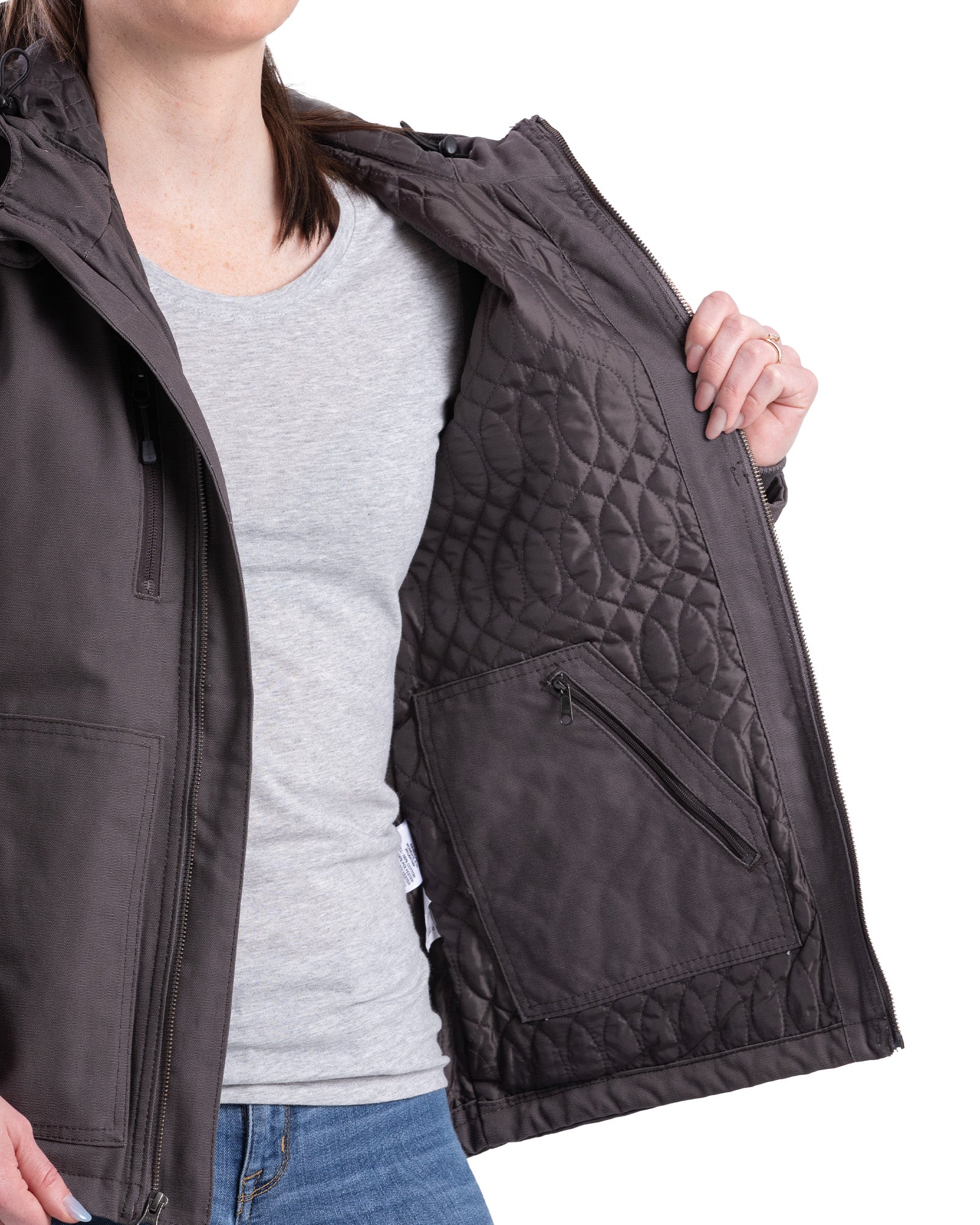 Women's Softstone Duck Hooded Jacket