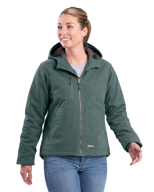 Women's Heathered Duck Hooded Jacket