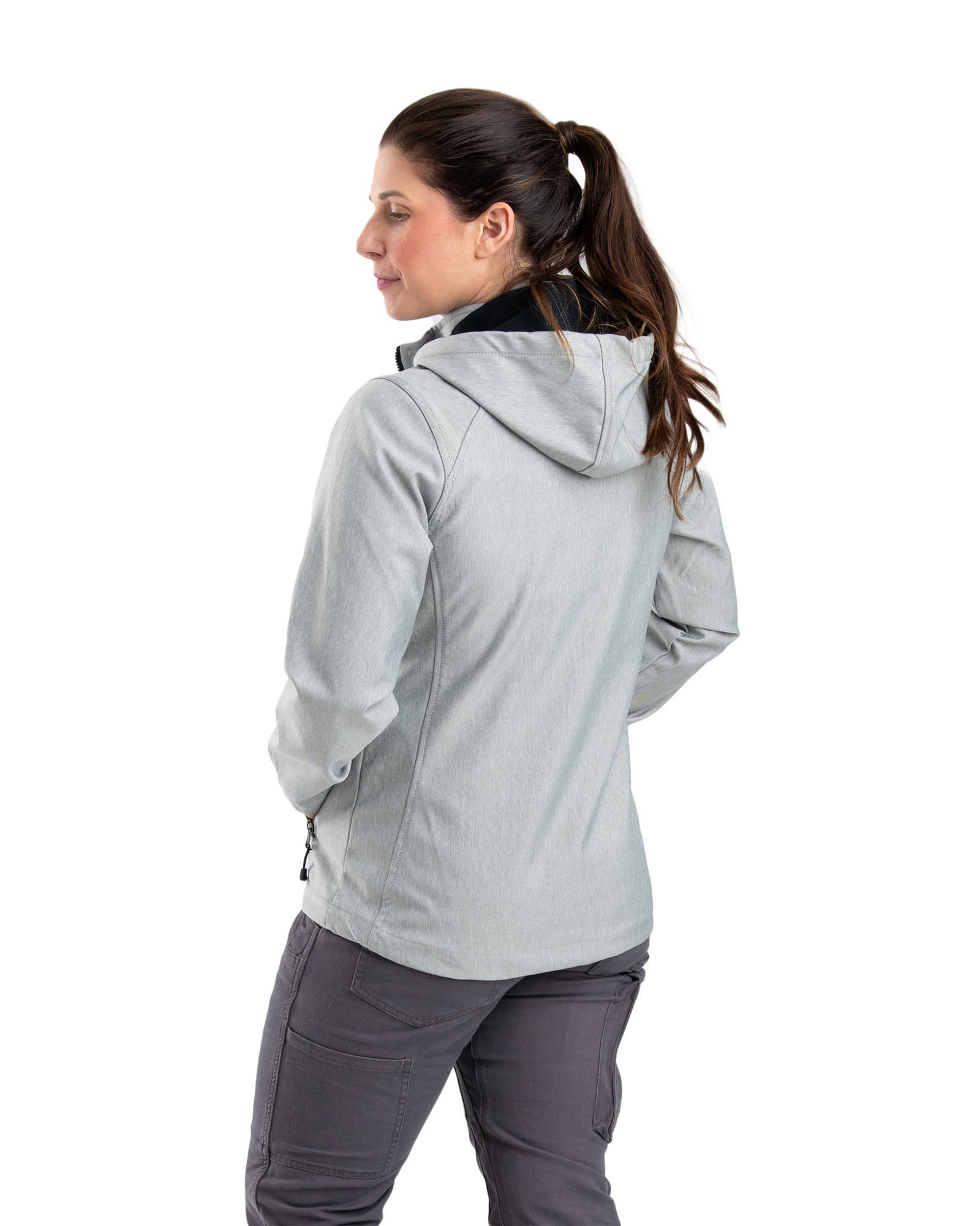 Ladies softshell clearance jacket with hood