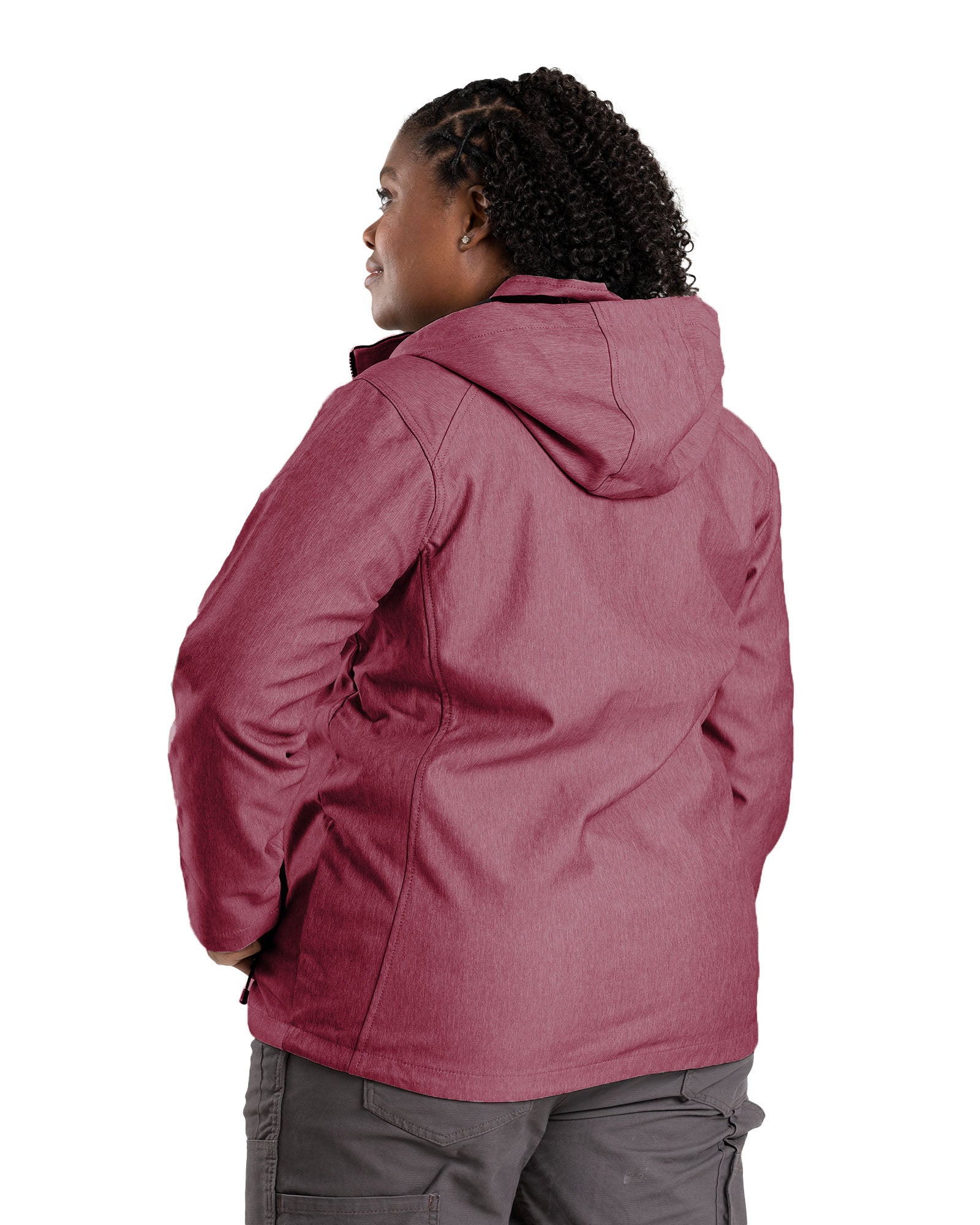 WJS301MN Women's Hooded Softshell Jacket