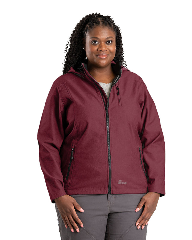 WJS301MN Women's Hooded Softshell Jacket