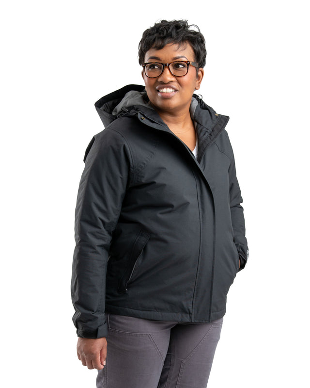 WRJ27BK Women's Coastline Waterproof Insulated Storm Jacket