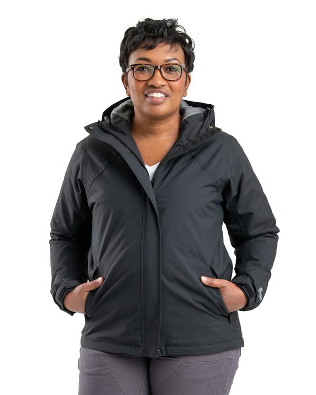 WRJ27BK Women's Coastline Waterproof Insulated Storm Jacket