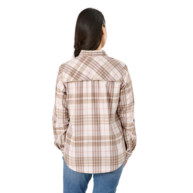 Women's Flex180® UPF Button Down Plaid Long Sleeve Shirt