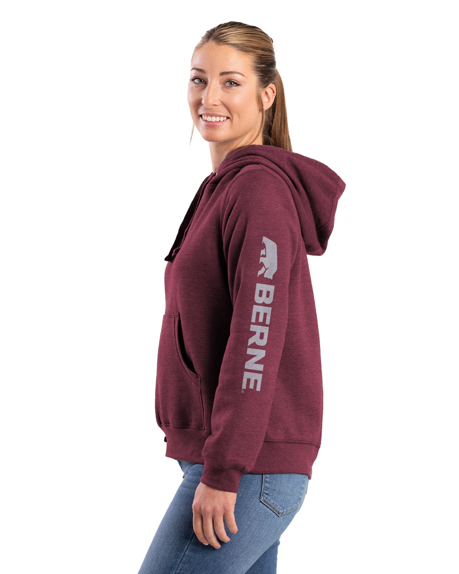 Women's Signature Sleeve Hooded Pullover – Berne Apparel