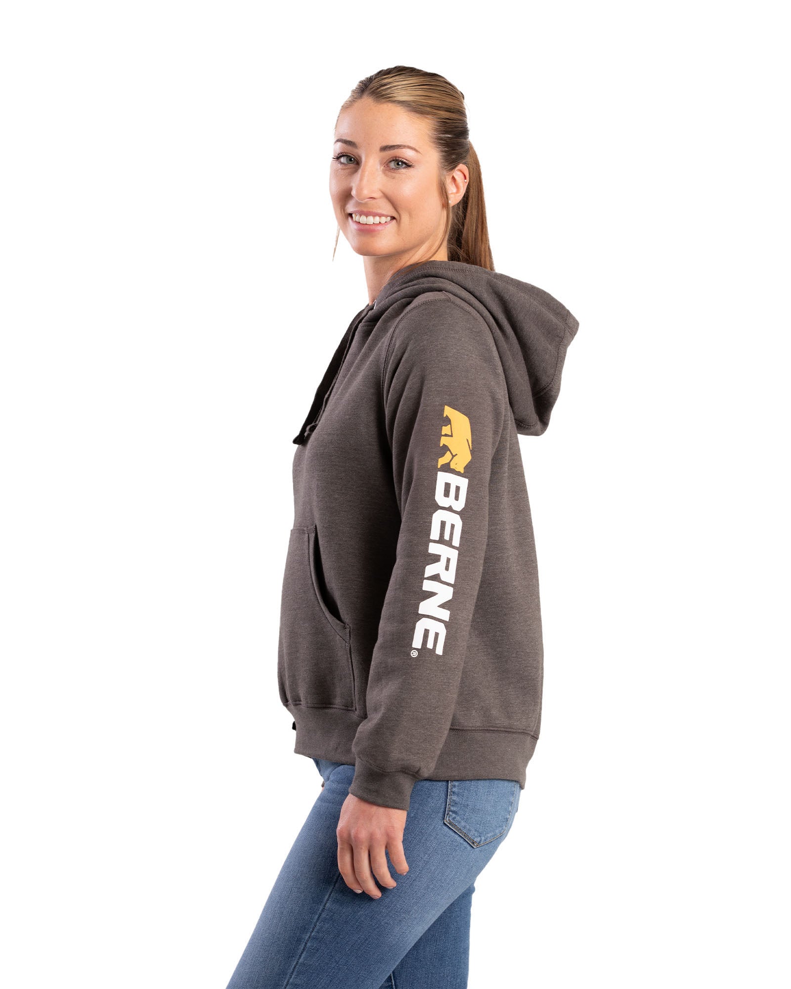 WSP401GPH Women's Signature Sleeve Hooded Pullover