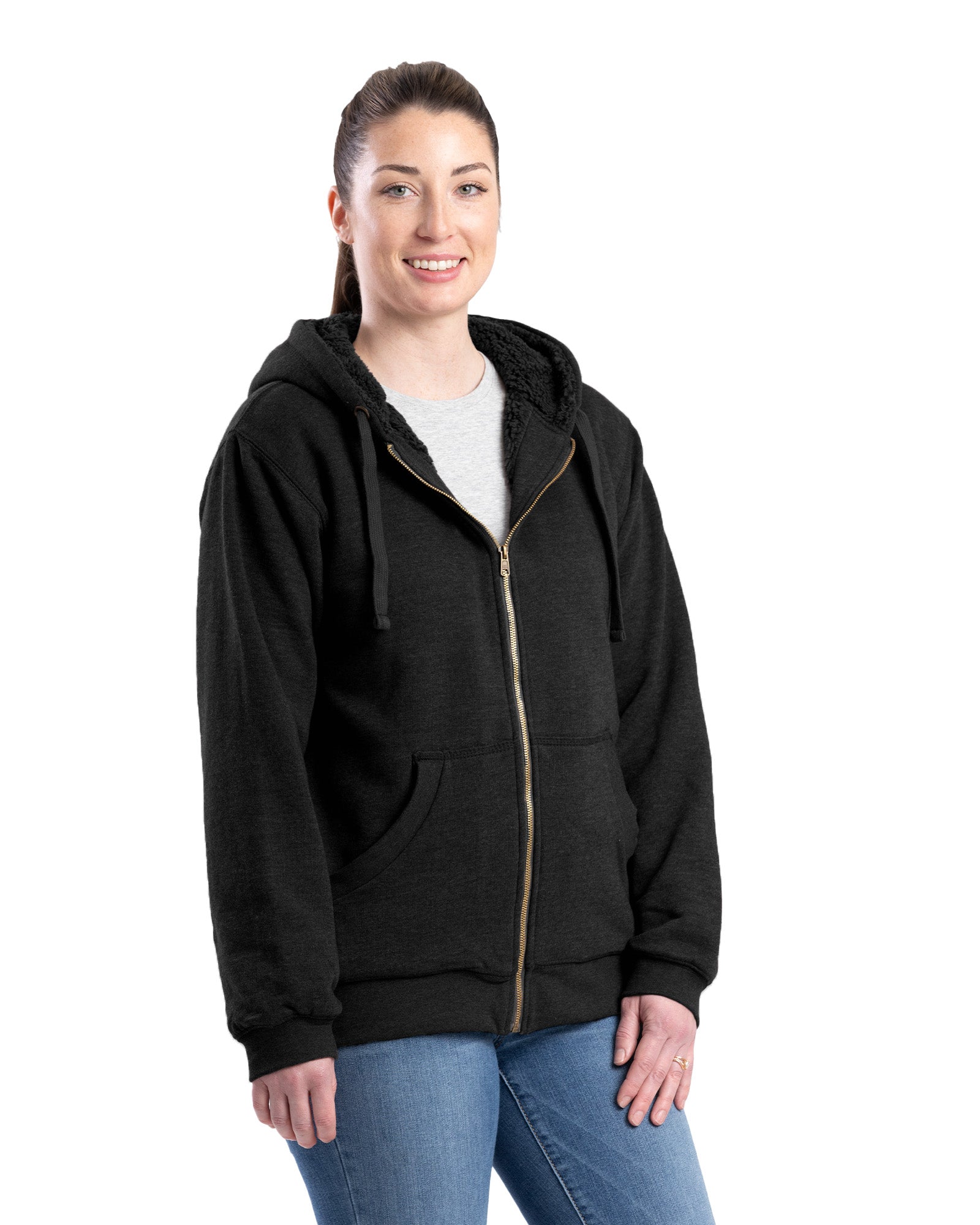 Insulated sales hooded sweatshirt