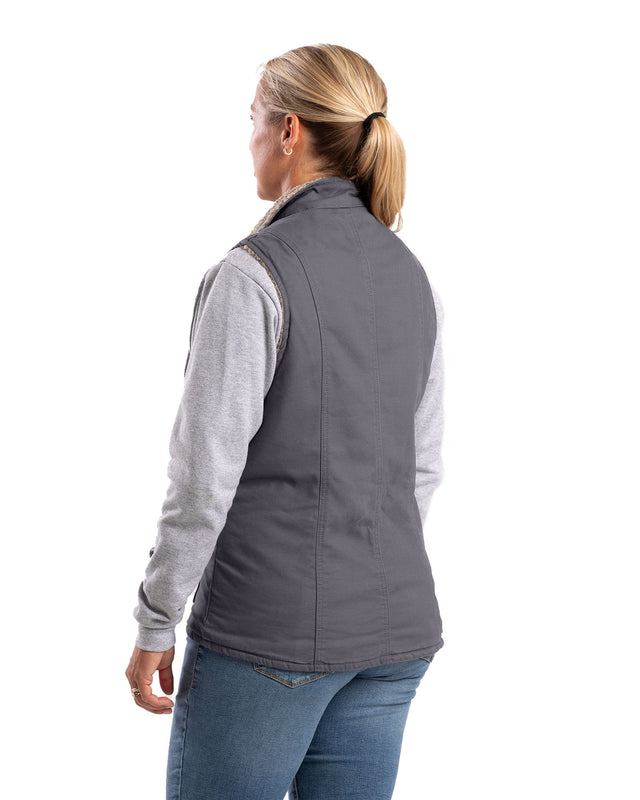 Women's Sherpa-Lined Softstone Duck Vest