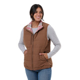 Women's Channel Quilt Ripstop Flannel-Lined Vest