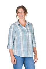 Women's Flex180® UPF Button Down Plaid Long Sleeve Shirt