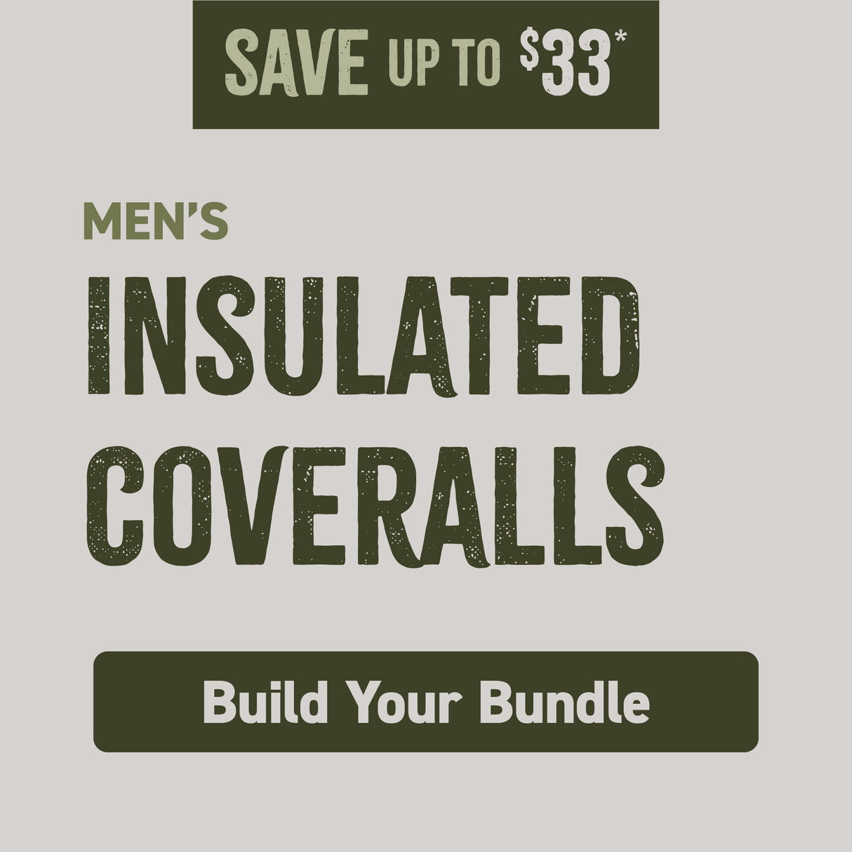 Men's Insulated Coverall Bundle