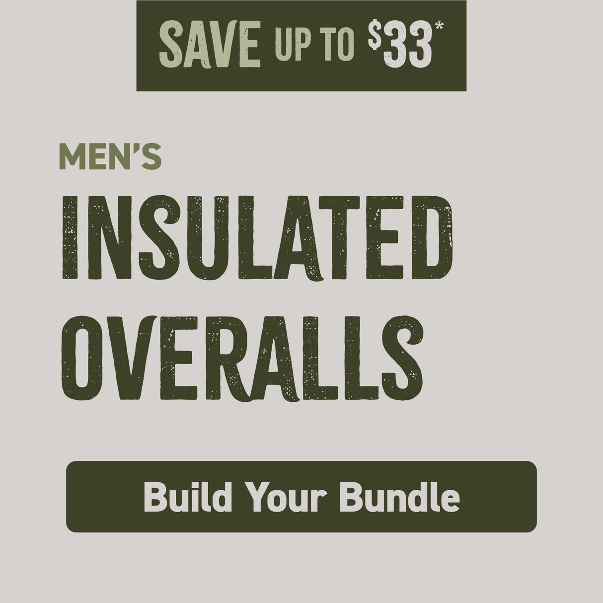 Men's Insulated Overall Bundle