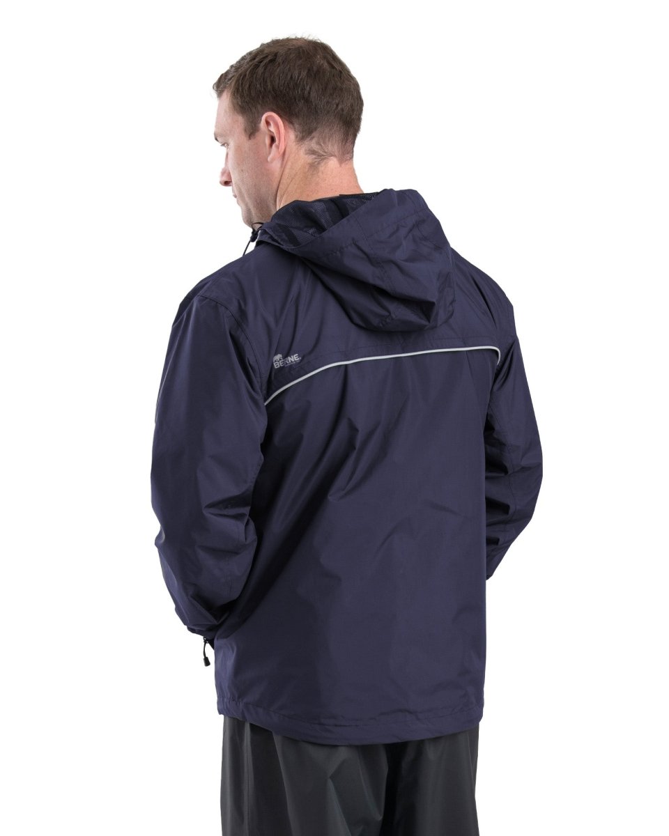 Coastline Lightweight Hooded Rain Jacket - Berne Apparel